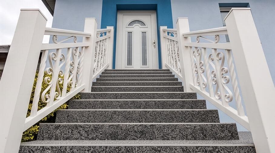 ¿Se puede instalar una barandilla de aluminio en una escalera de mármol o piedra?
